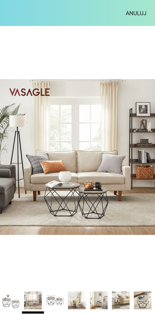 VASAGLE Coffee Table Set, 2 Piece - photo 2