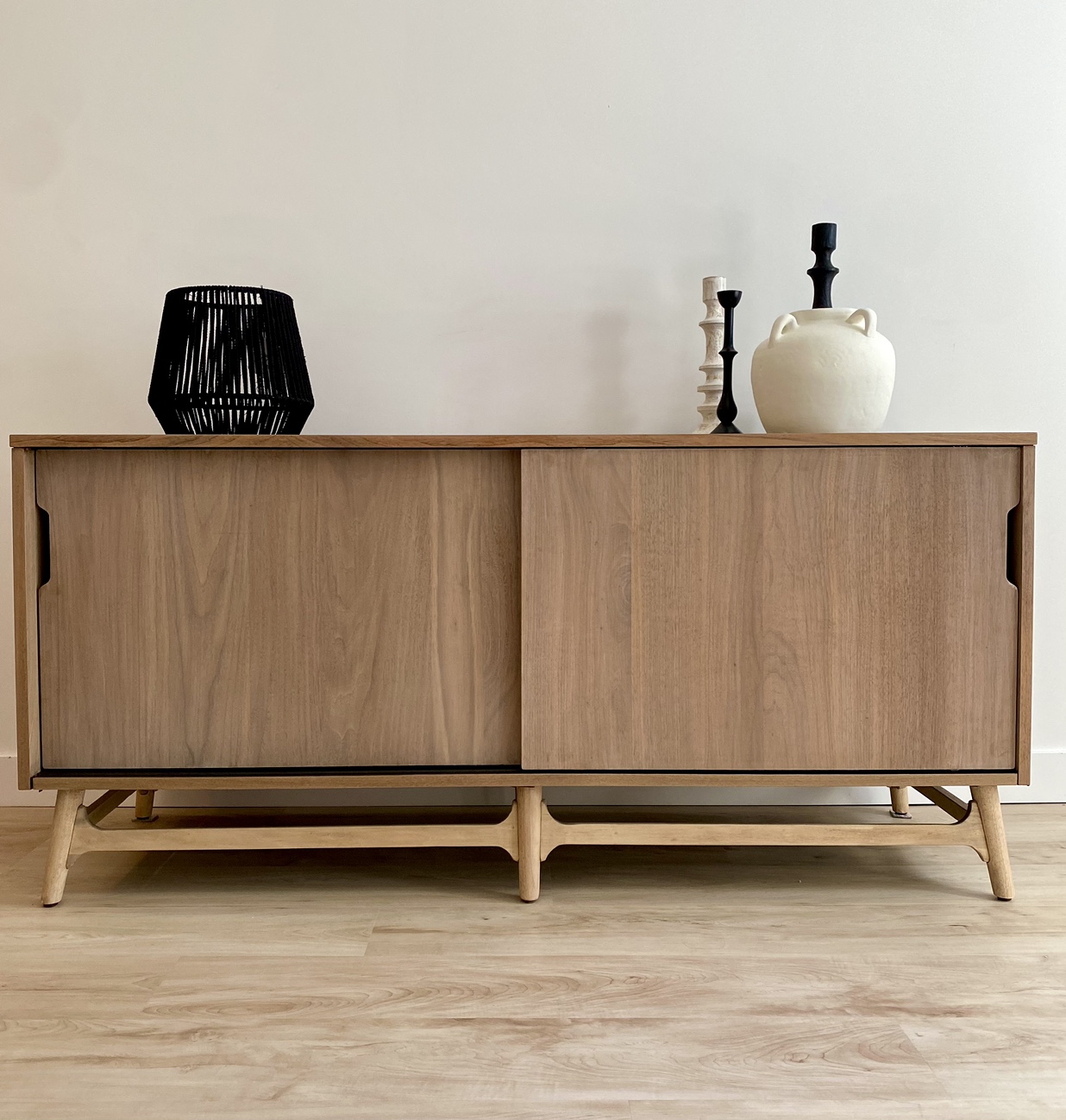 Sold Mid-Century Modern Sliding Door Cabinet