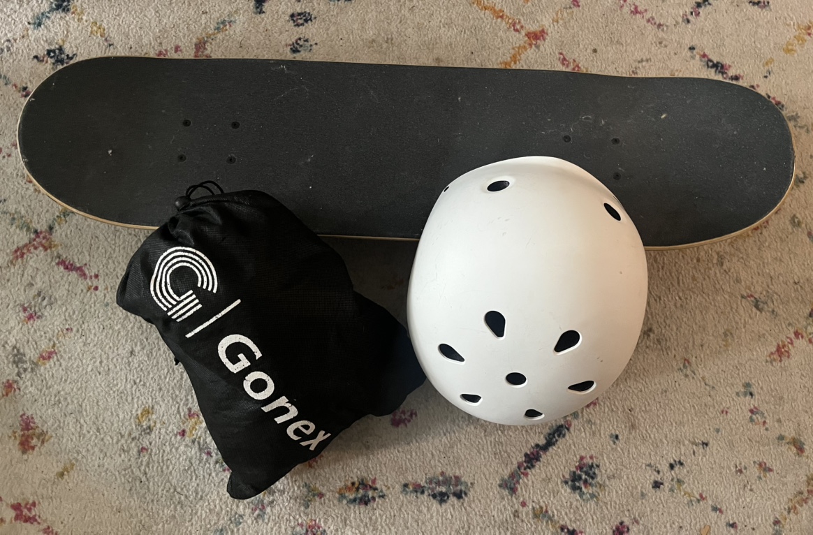 Skateboard, Helmet and Protective Gear