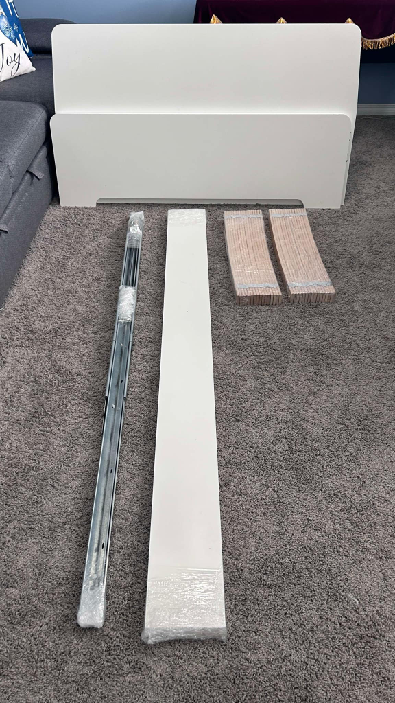 IKEA  Double Bed Frame, White (No Mattress) - photo 4