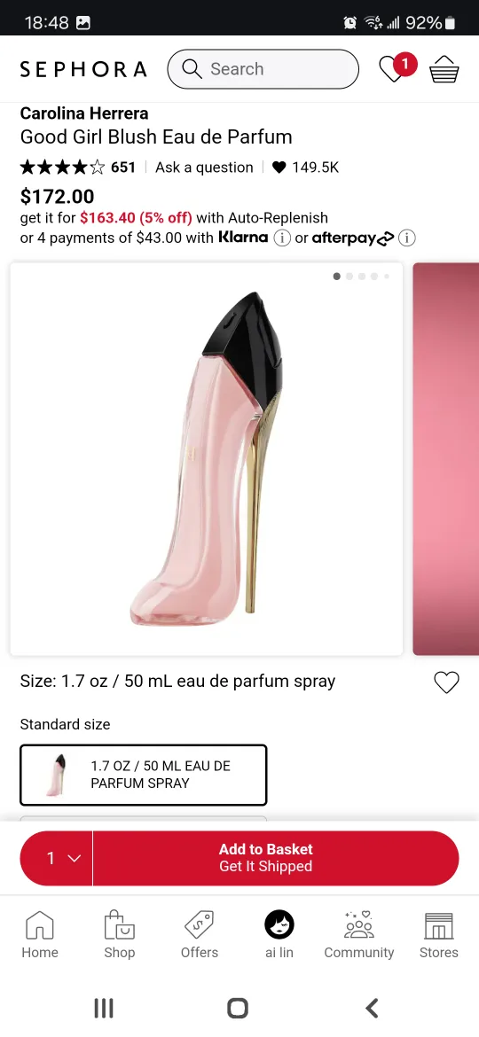 Carolina Herrera Good Girl Blush Eau de Parfum image indicator(2)