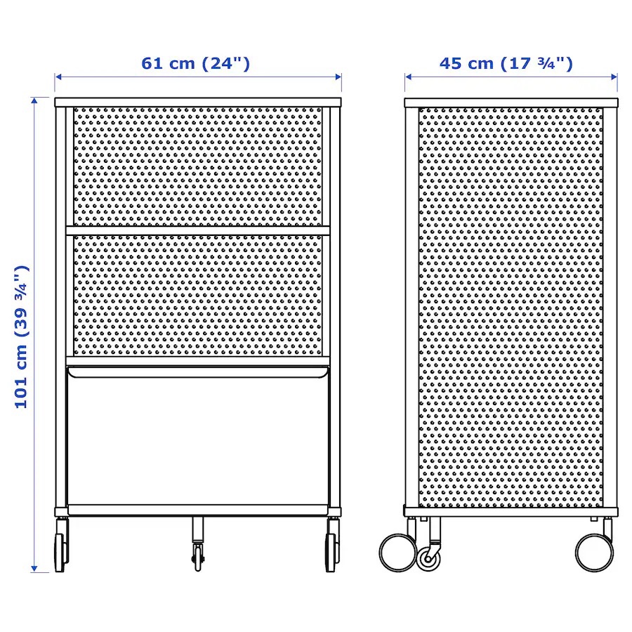 Ikea Bekant  Rolling Storage Cart - photo 5