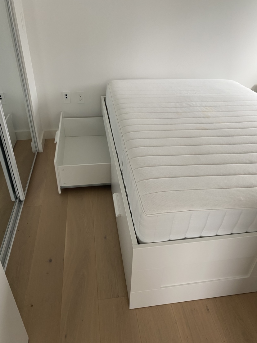 IKEA Bed Frame with Storage with or without mattress - photo 4