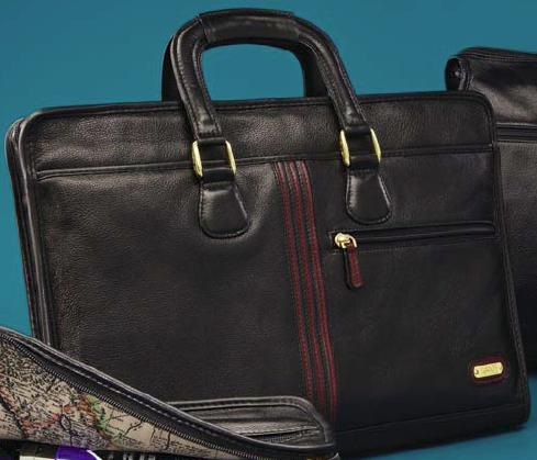 Genuine Leather Briefcase/Messenger Bag