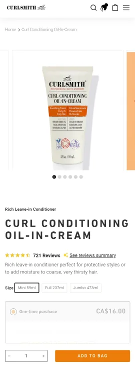 Curlsmith Curl Conditioning Oil-in-Cream image indicator(3)