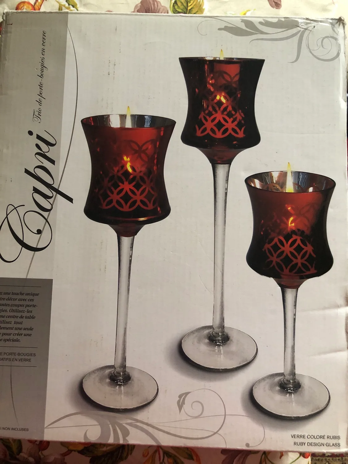 Capri Glass Candle Holders image indicator(2)