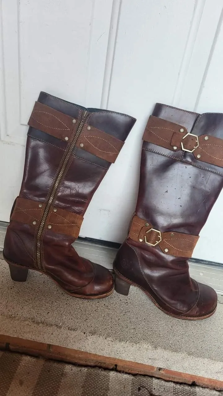 Timberland Brown Leather Boots 🧡 image indicator(2)