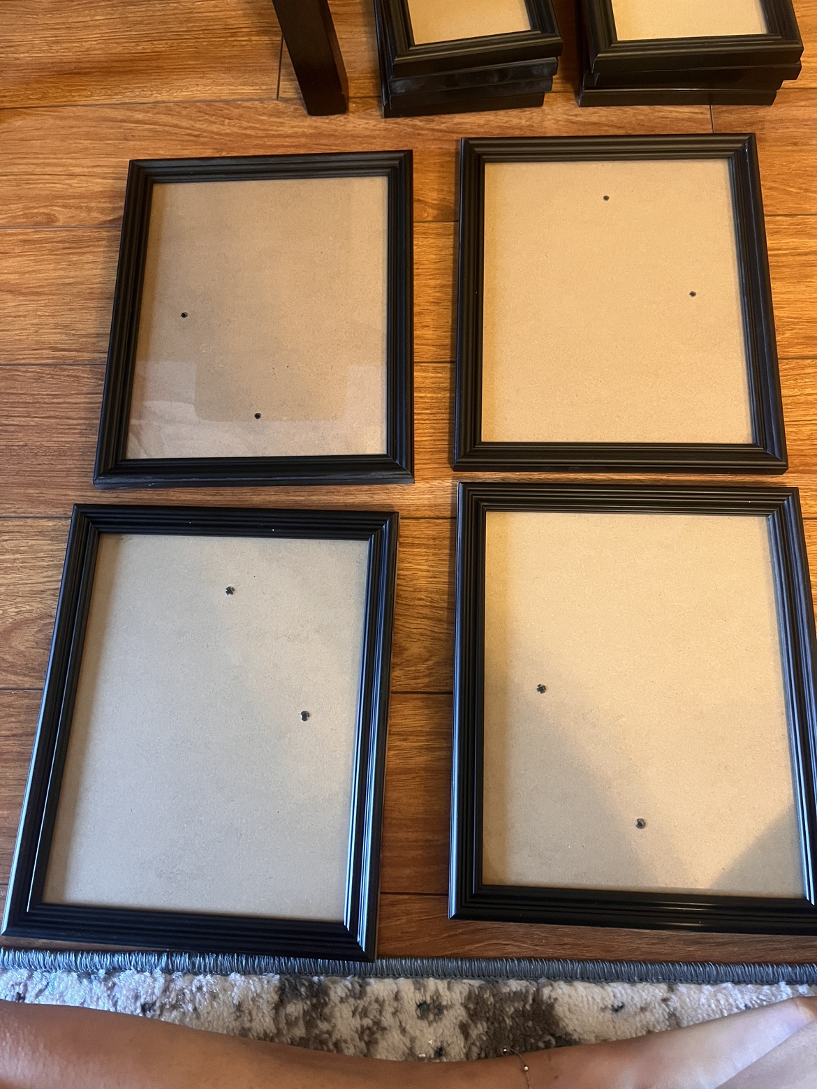 2 Black Wood Picture Frames - 3 Sizes - photo 3