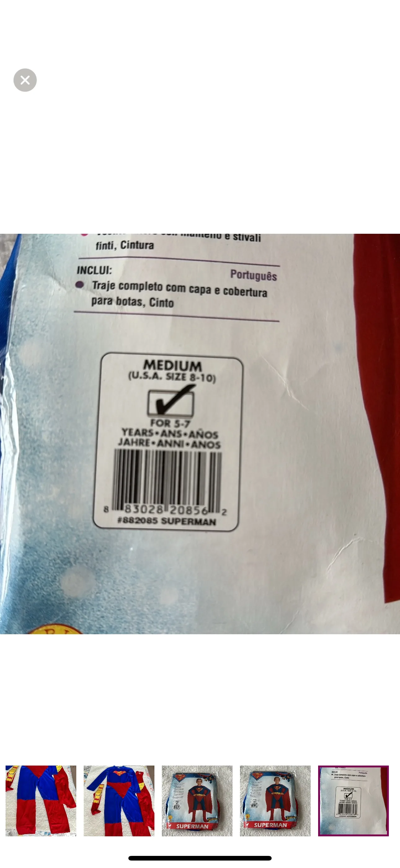 Halloween Superman costume for kids image indicator(9)