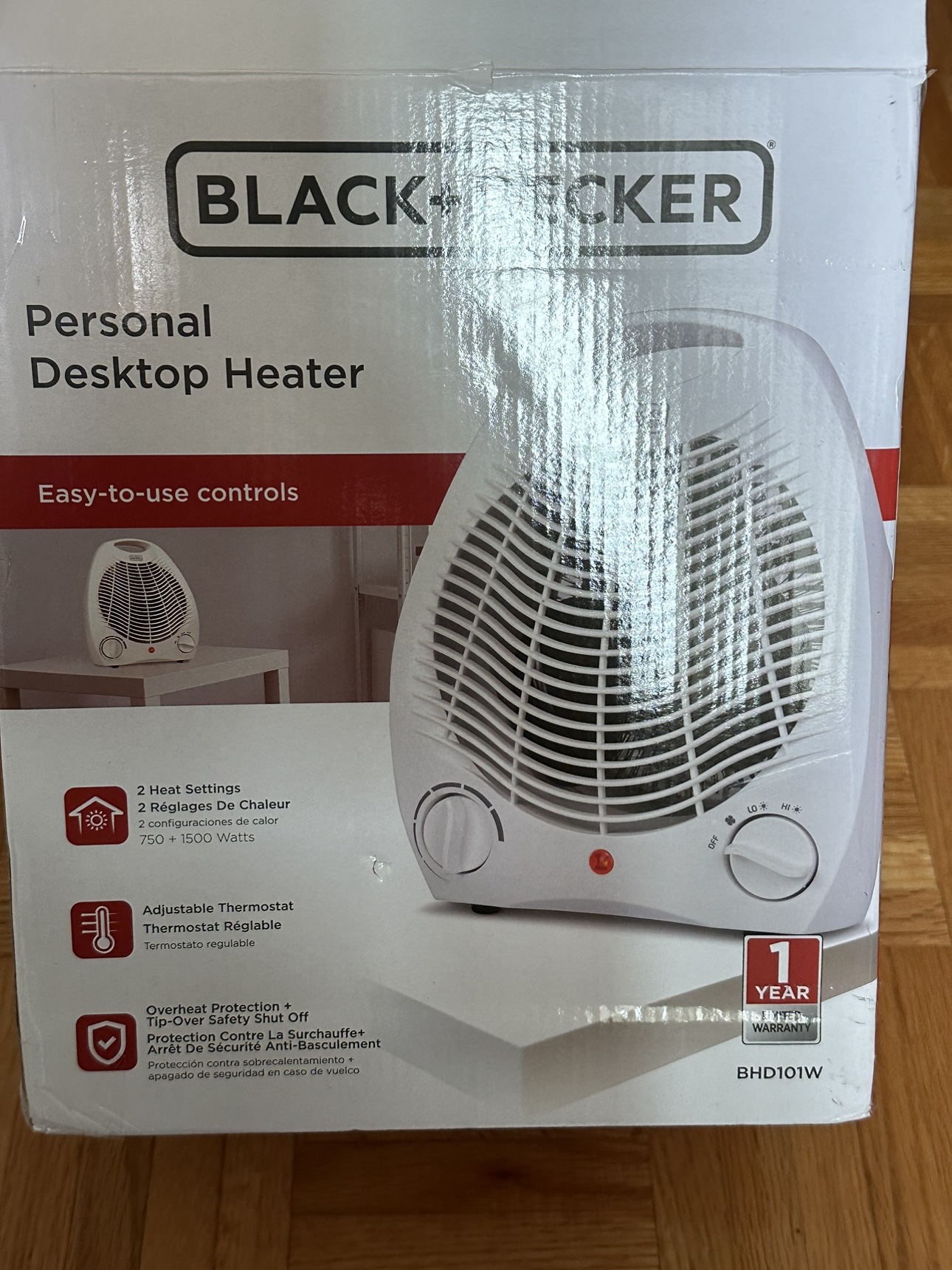 Black + Decker Personal Desktop Heater - photo 2