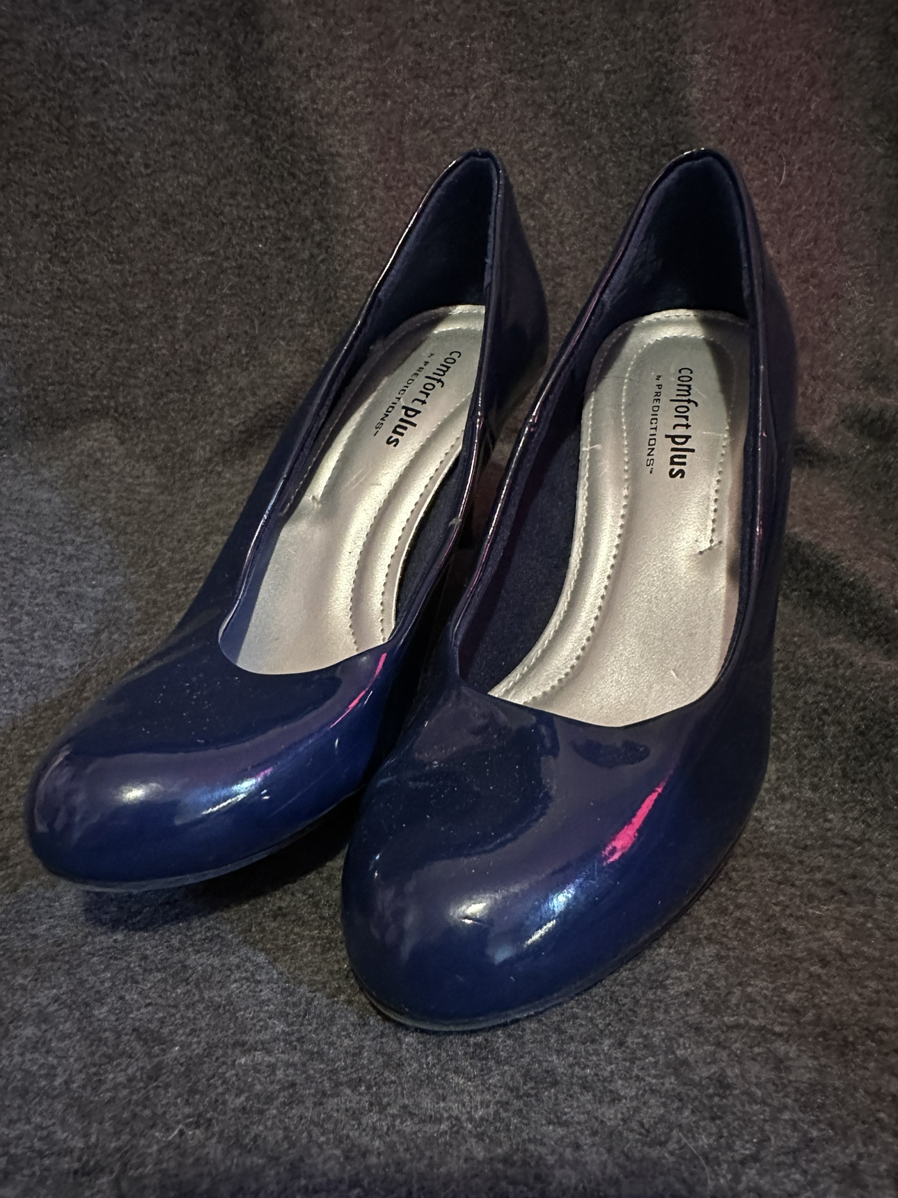 Comfort Plus Navy Blue Heels