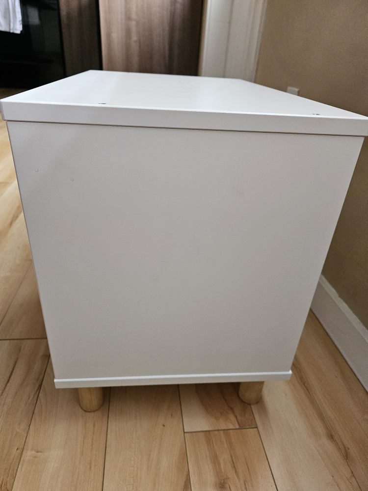 White Storage Unit with Shelf - photo 4
