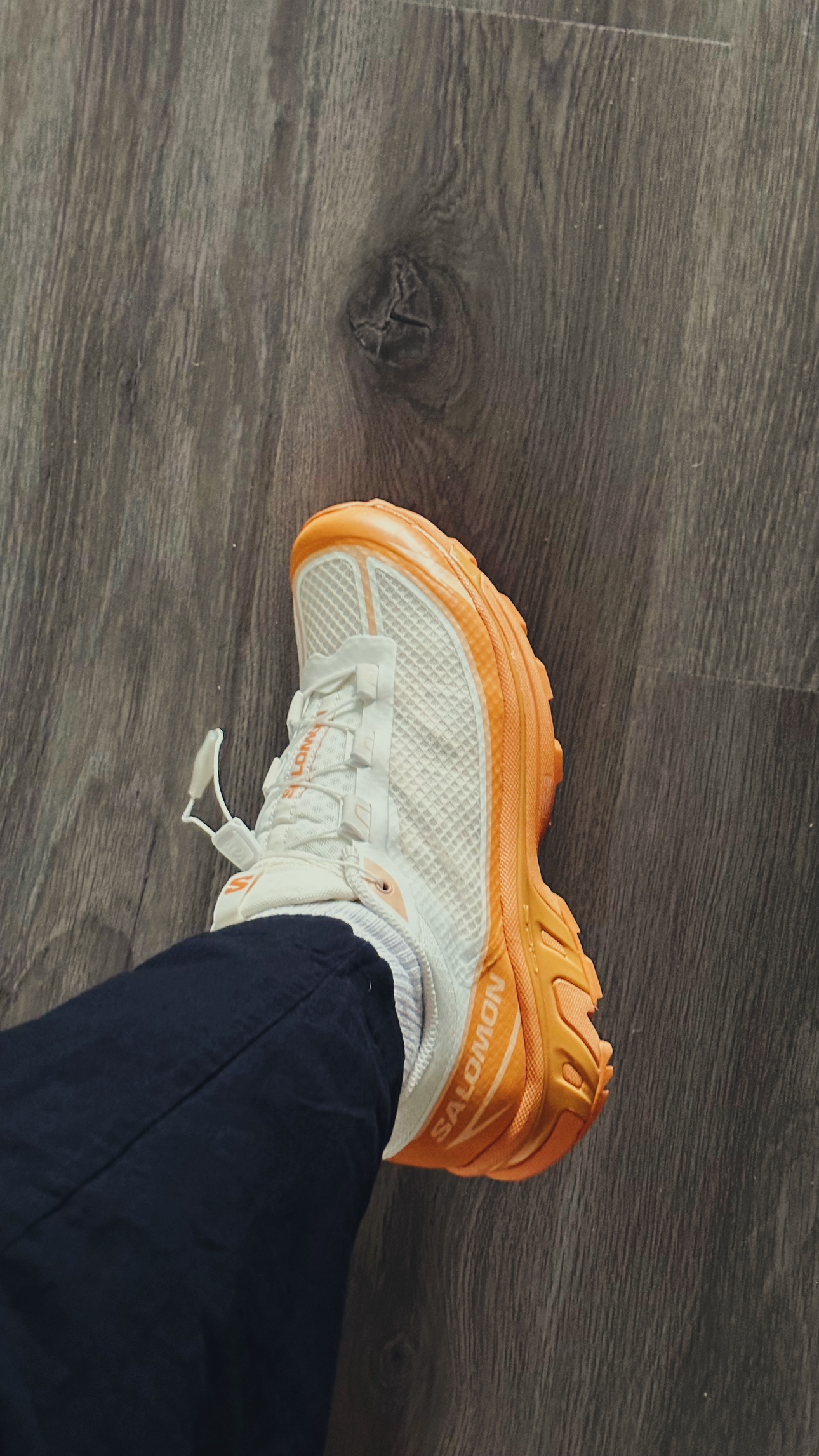 SALOMON XT-6 FT Off-White & Orange Sneakers | UK9 | US9.5 - photo 3