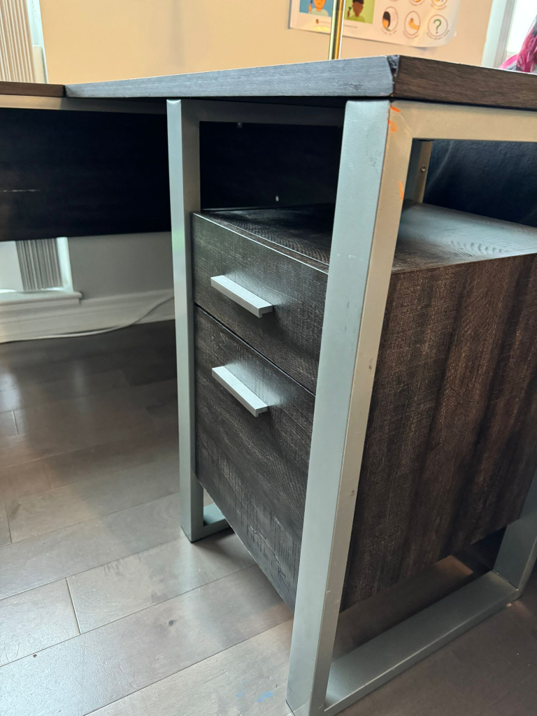 Modern L-Shaped Desk with Drawers - Moving Out Sale! - photo 2