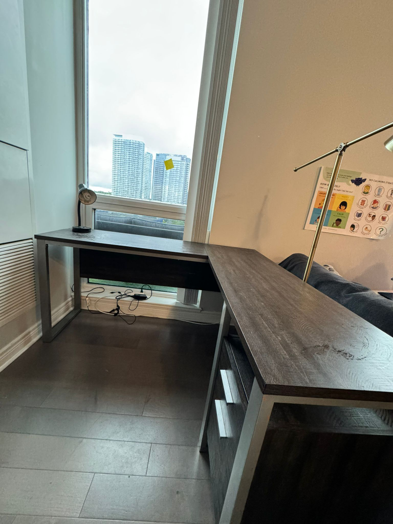 Modern L-Shaped Desk with Drawers - Moving Out Sale! - photo 3