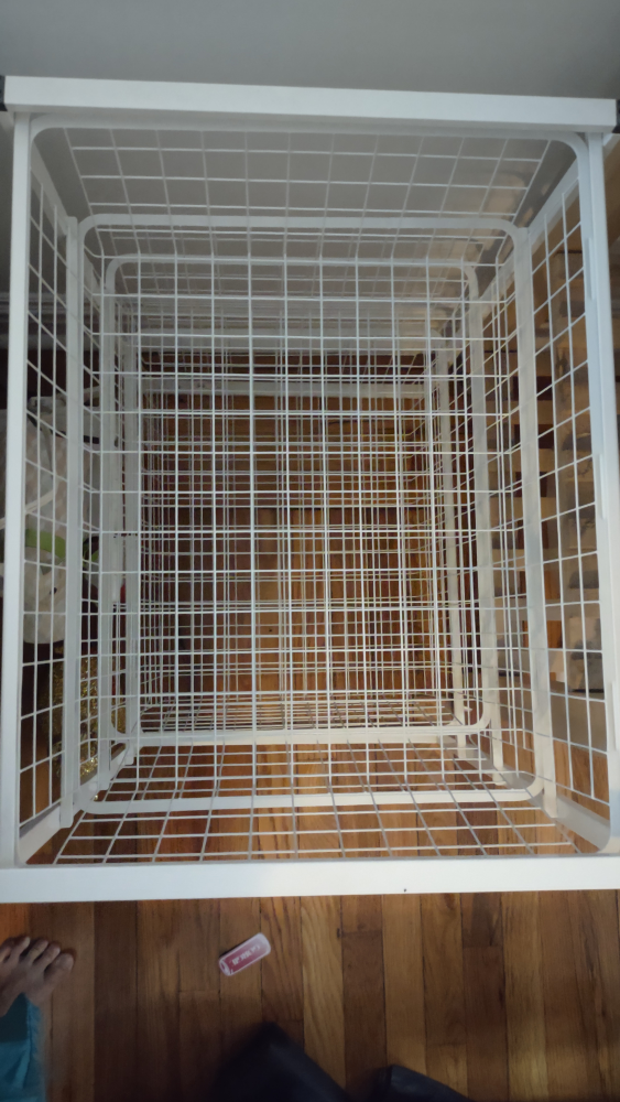 White Wire Storage Shelf - photo 2