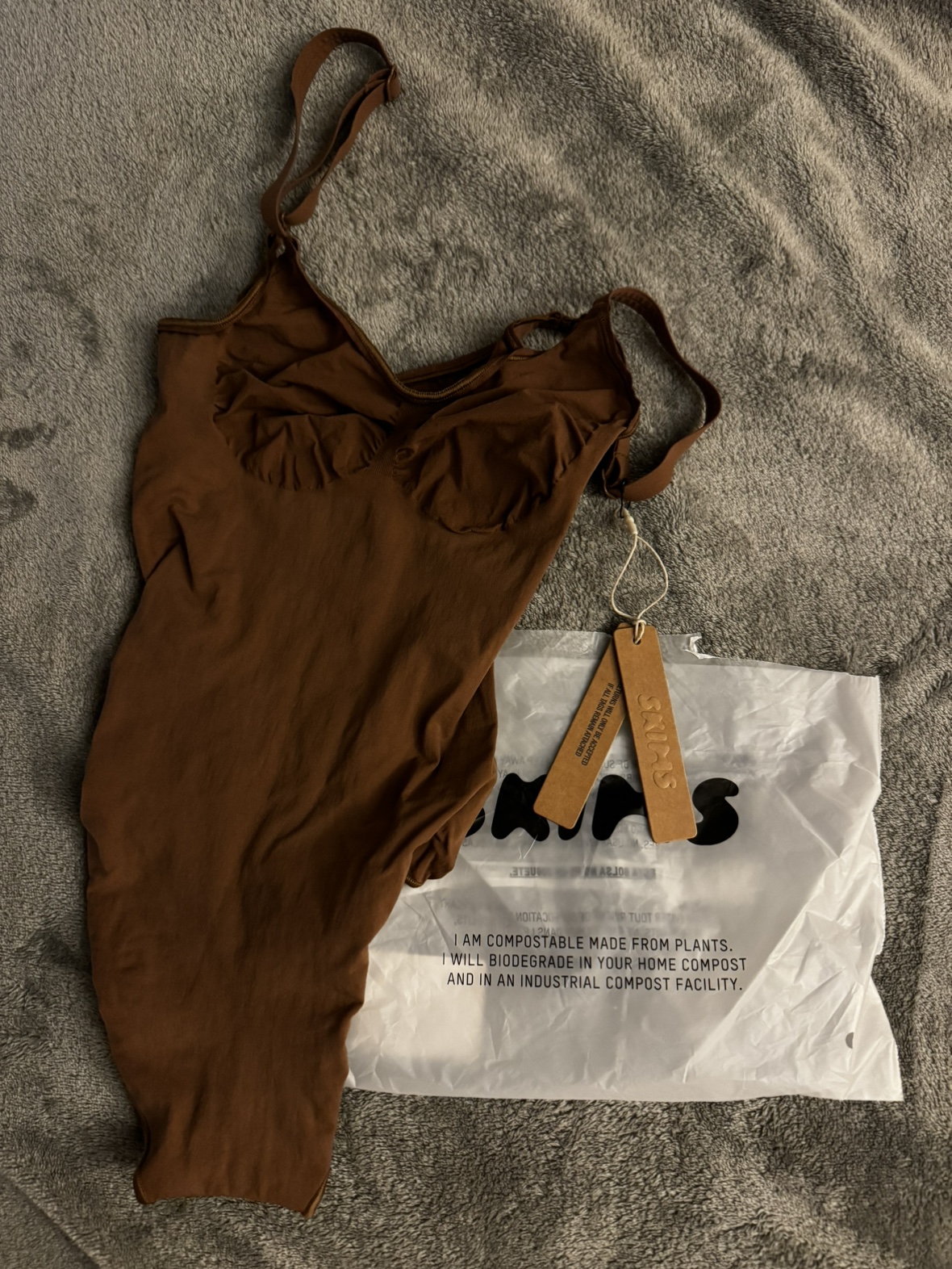 SKIMS Brown Bodysuit
