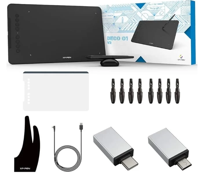 XP-PEN Deco 01 V2 Drawing Tablet