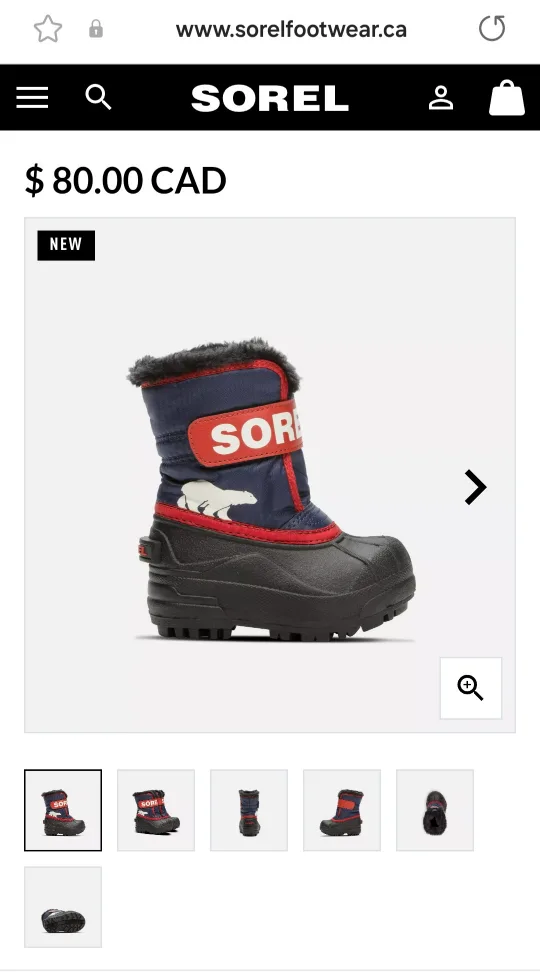 Sorel Toddler Winter Boots Size 5 image indicator(2)