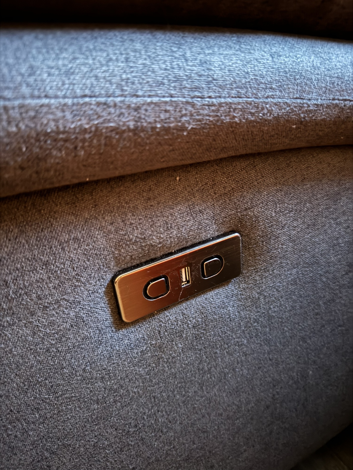 Reclining Sofa with USB Port - photo 3
