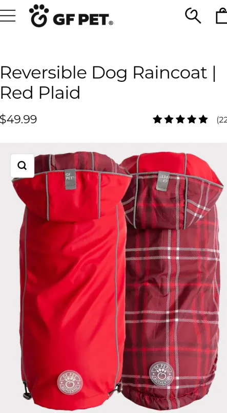 BLUE GF Pet Dog Raincoat - Size XL + Dog Puzzle image indicator(7)