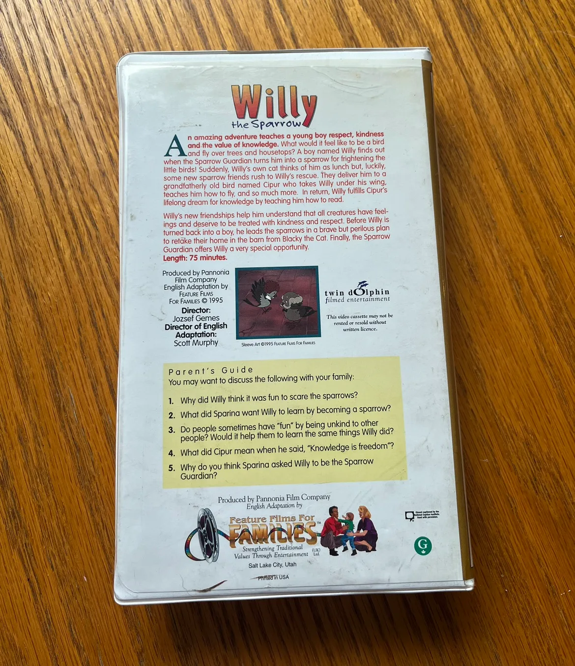 Willy the Sparrow VHS image indicator(2)
