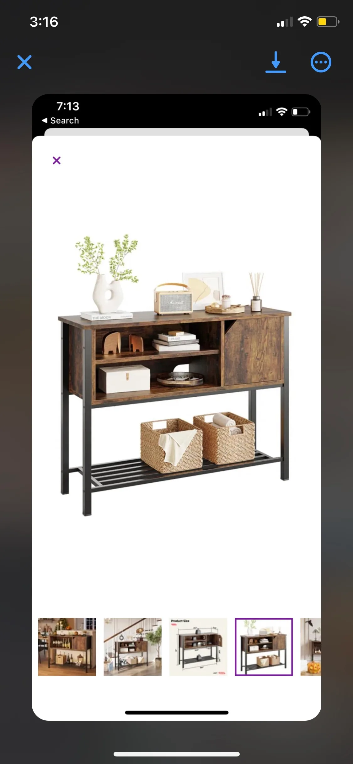 Multi-Purpose Table with Storage (TV stand or Display) thumbnail
