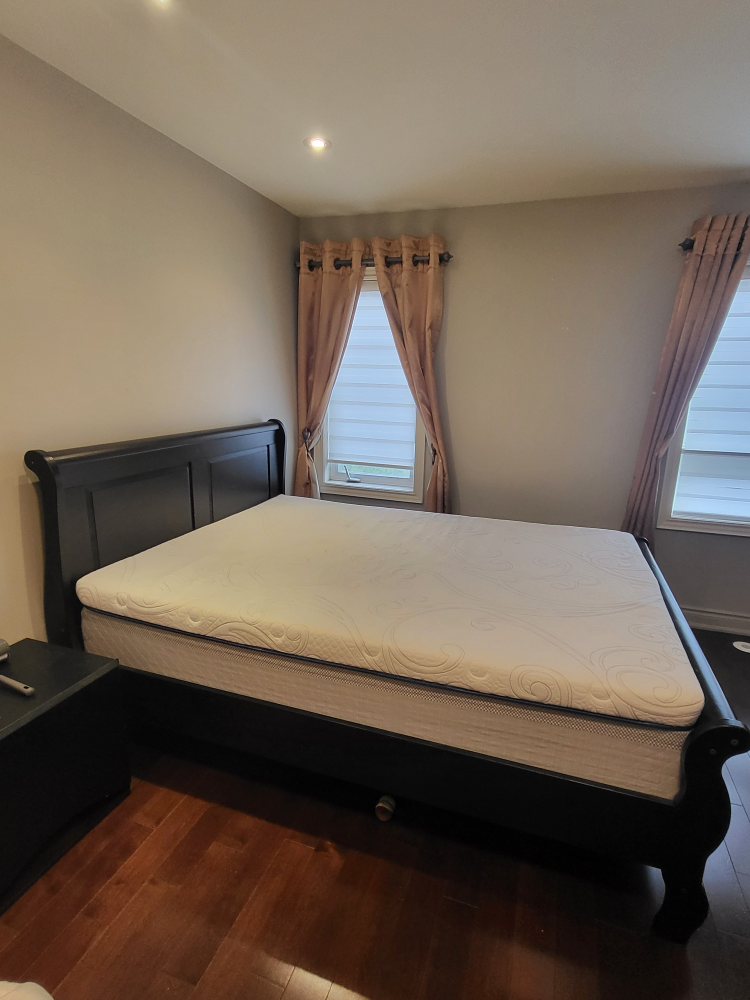 Black Sleigh Bed Frame and matres