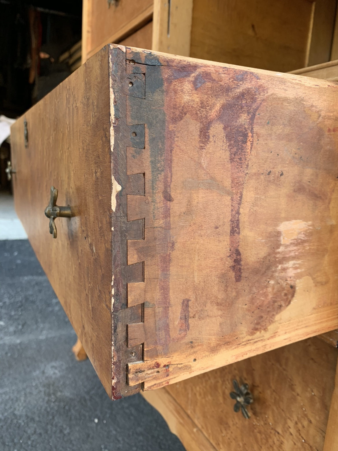 Antique Birds Eye Maple Dresser - photo 3