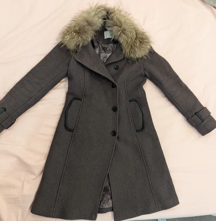 Soia & Kyo Fur Collar Coat Women S