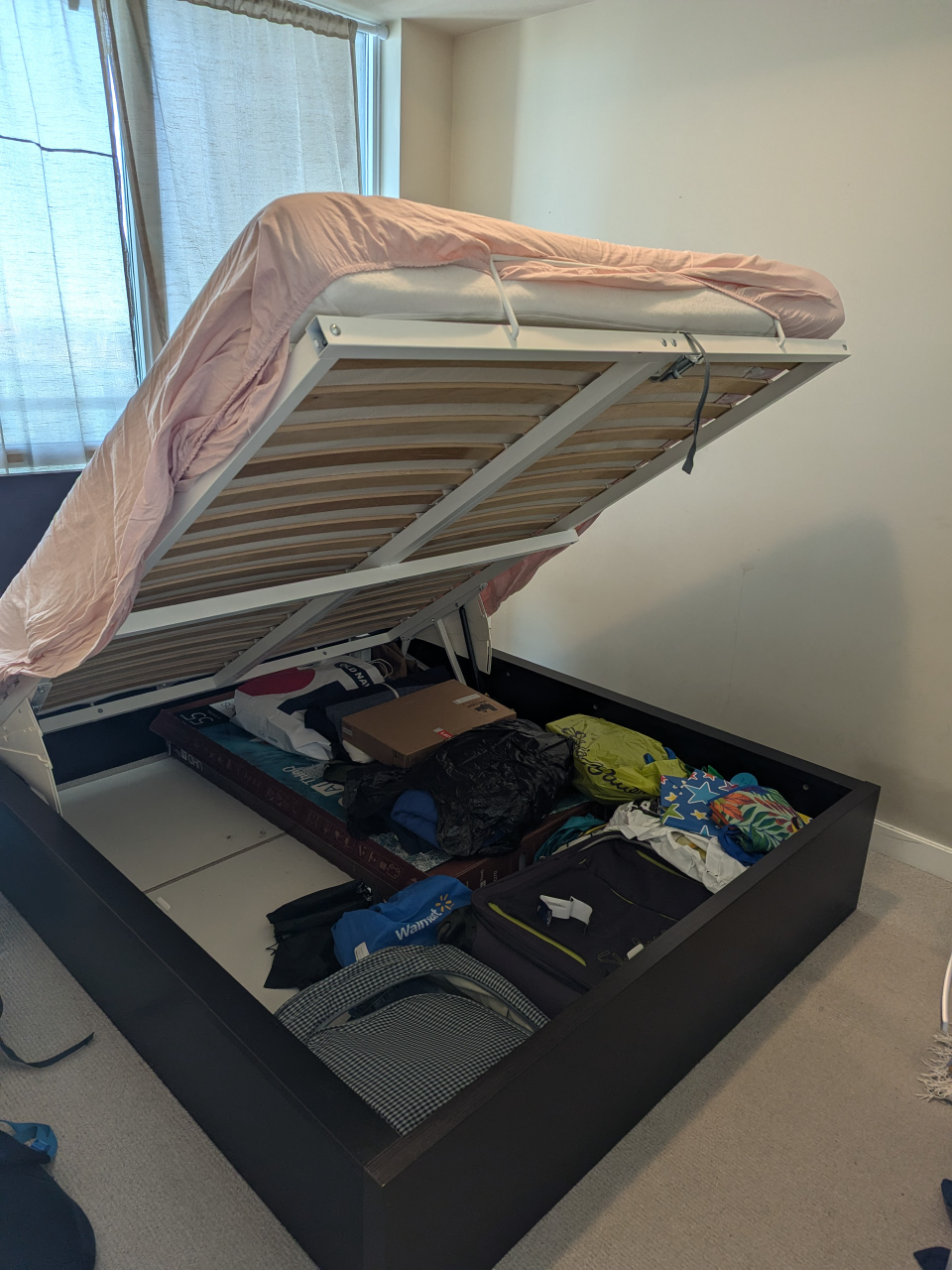 Queen Size Bed Frame with ample Storage