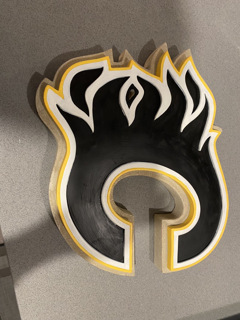 Calgary flames flaming C wall decor - photo 3