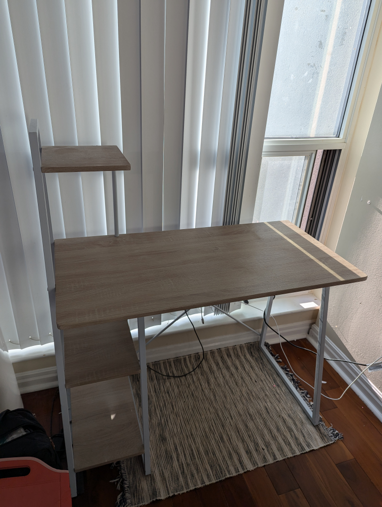 Computer Desk with Shelves