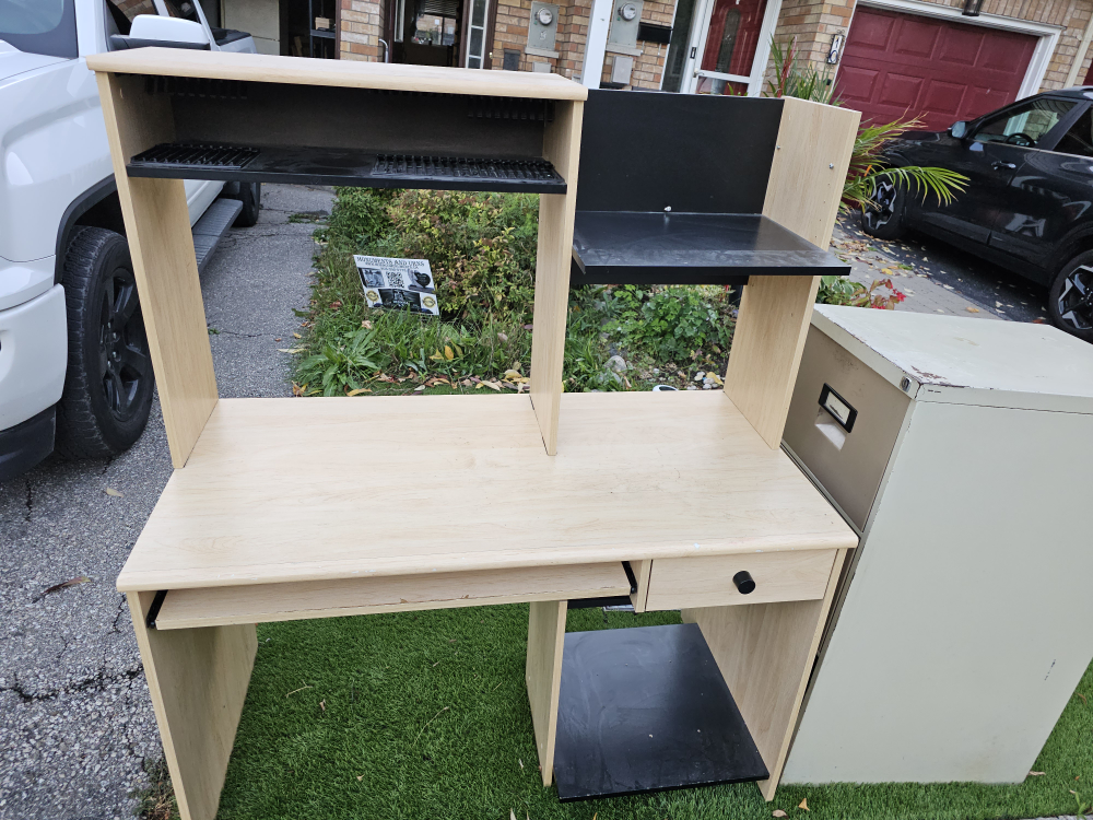 file cabinet and desk *free*
