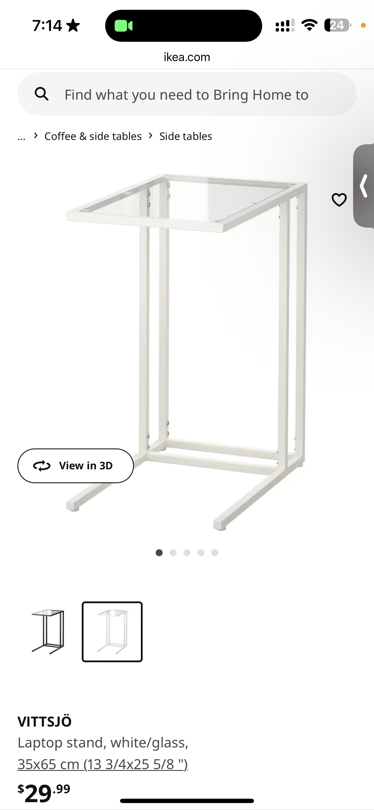 IKEA Vittsjö Laptop Stand - photo 3
