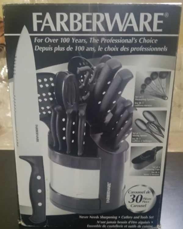 New & Unused Farberware 30 Piece Cutlery Set thumbnail