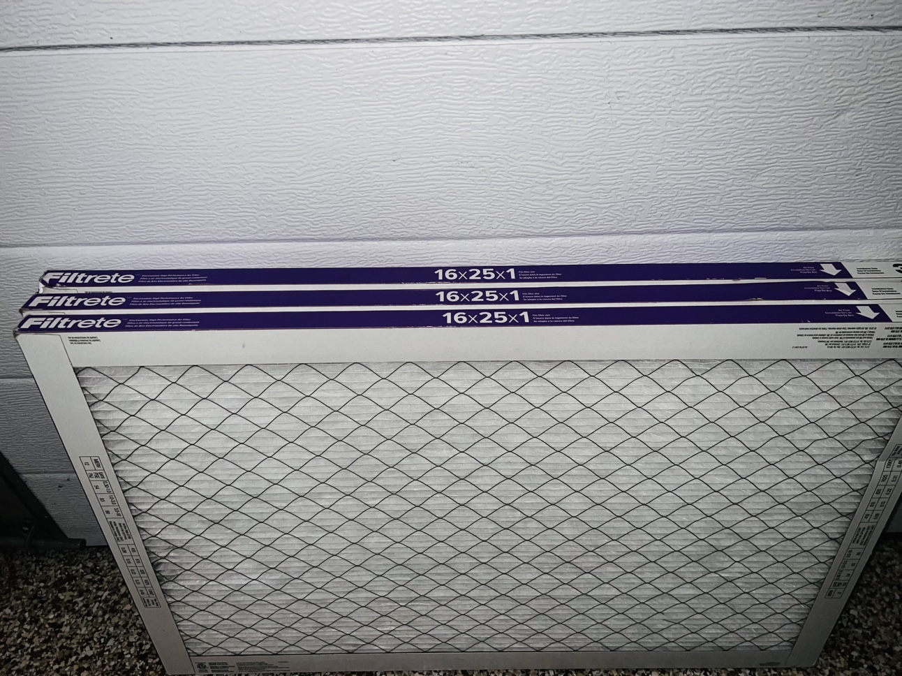 3x Filtrete 16x25x1 Air Filters - photo 3