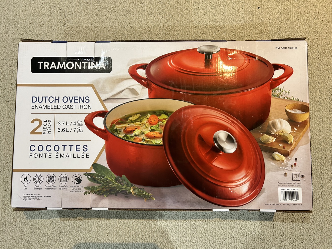 Tramontina Dutch Ovens Enameled Cast Iron - 2 Piece Red