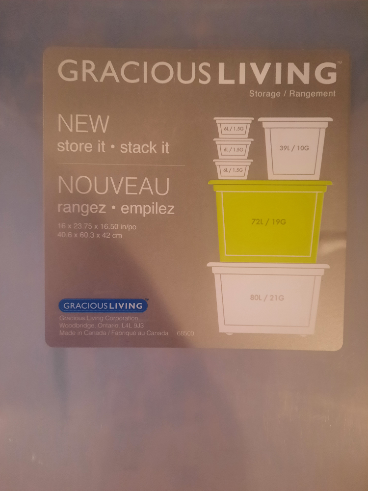 Gracious Living Storage Bins - photo 3