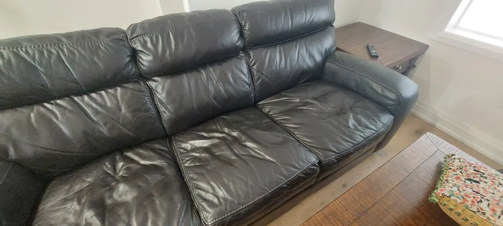 Black Leather Sofa image indicator(3)