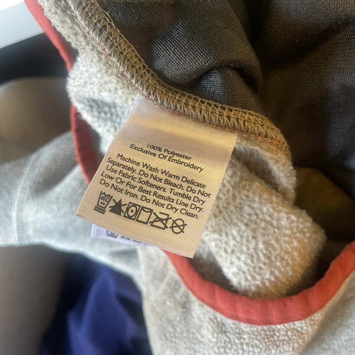 Eddie Bauer Men's Brown Snap Fleece Pullover Sweater Size Large image indicator(8)