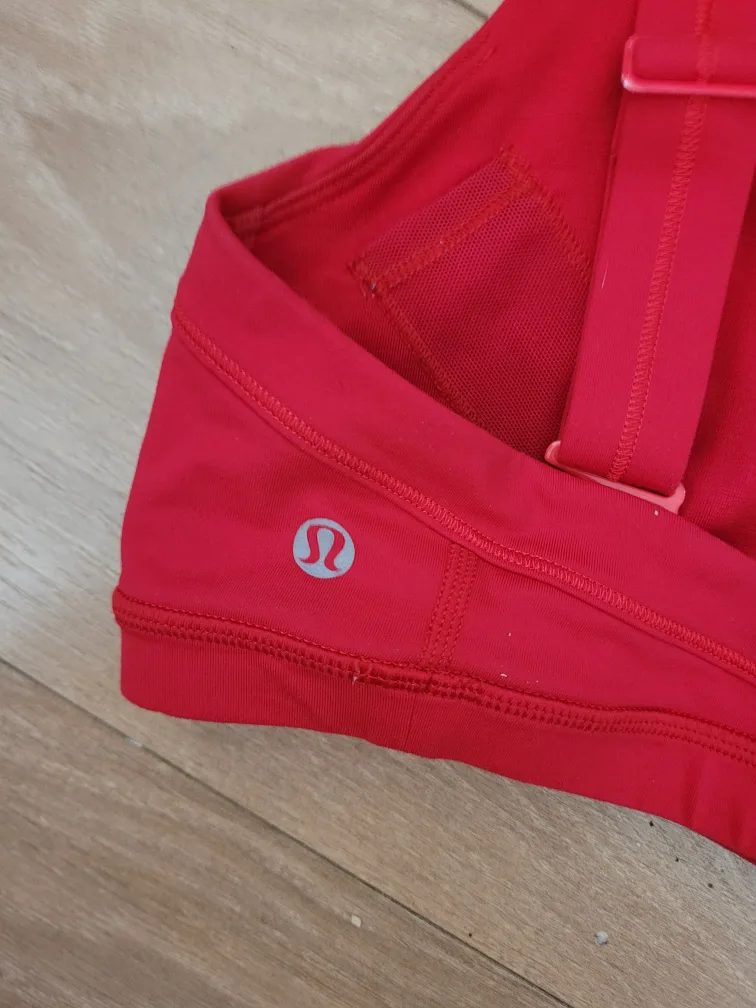 Lululemon Red Sports Bra image indicator(2)