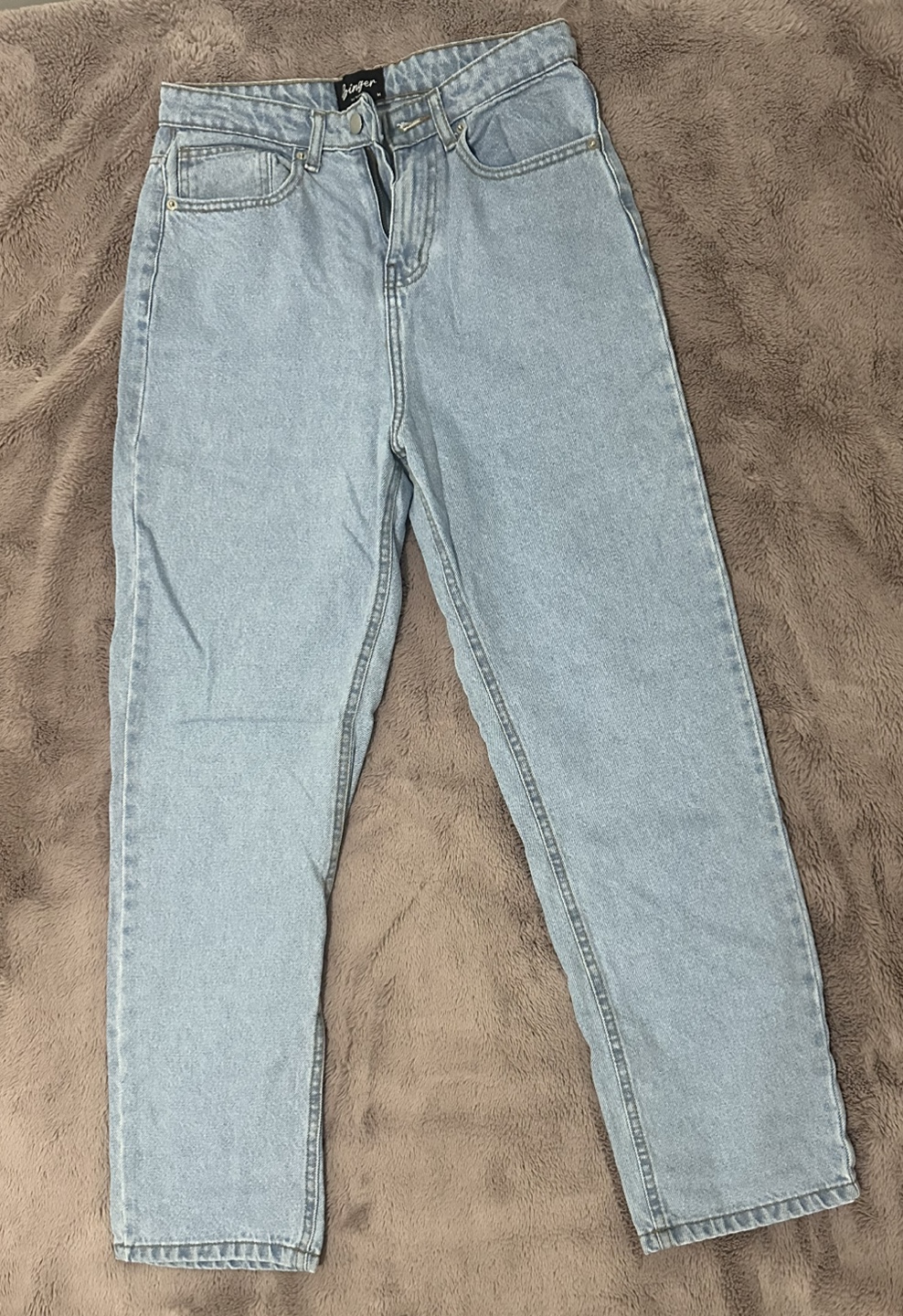 Relaxed High Waisted Jeans Size UK 10