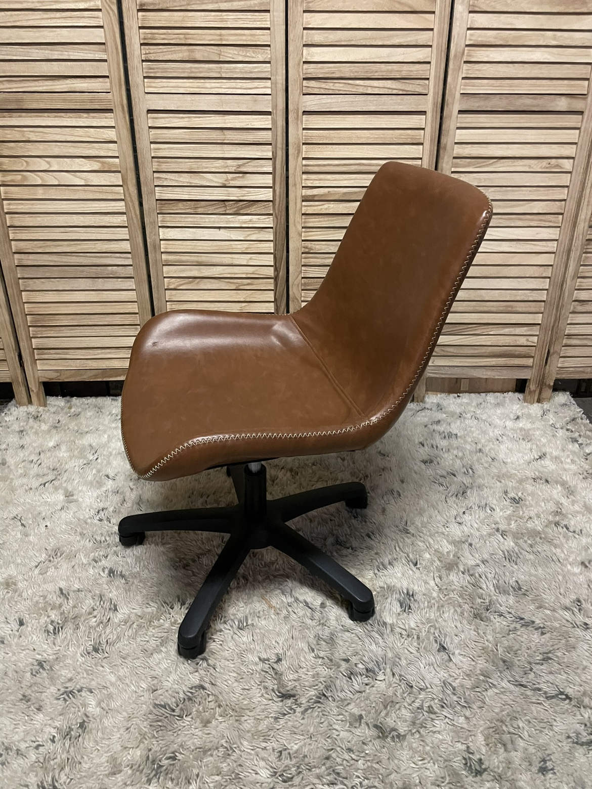 Brown Swivel Office Chair - photo 3