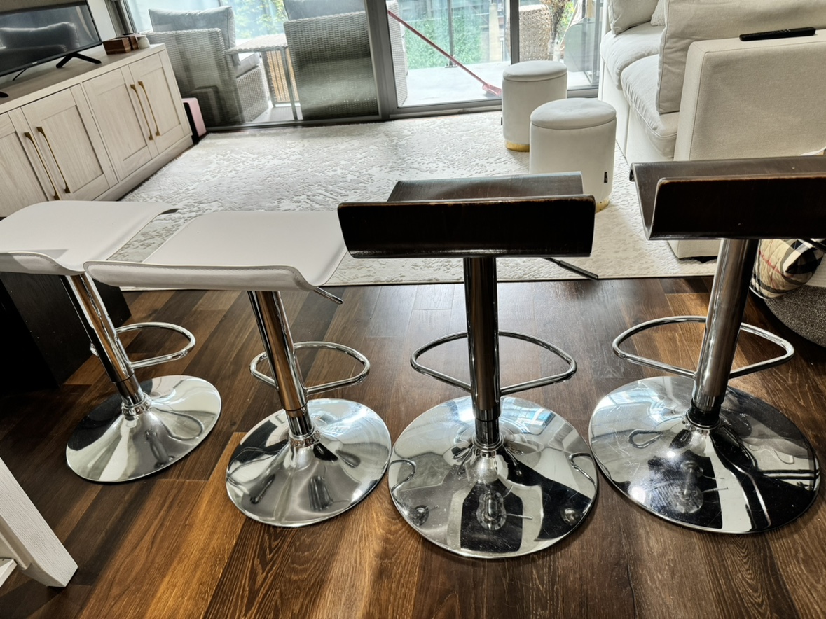 Set of 4 Bar Stools - photo 5