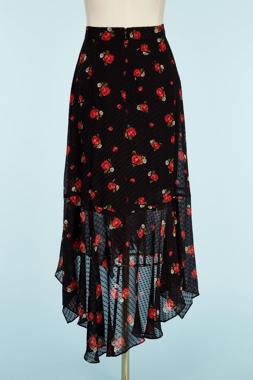 Brand New The Kooples Women's Silk Midi Skirt - photo 5