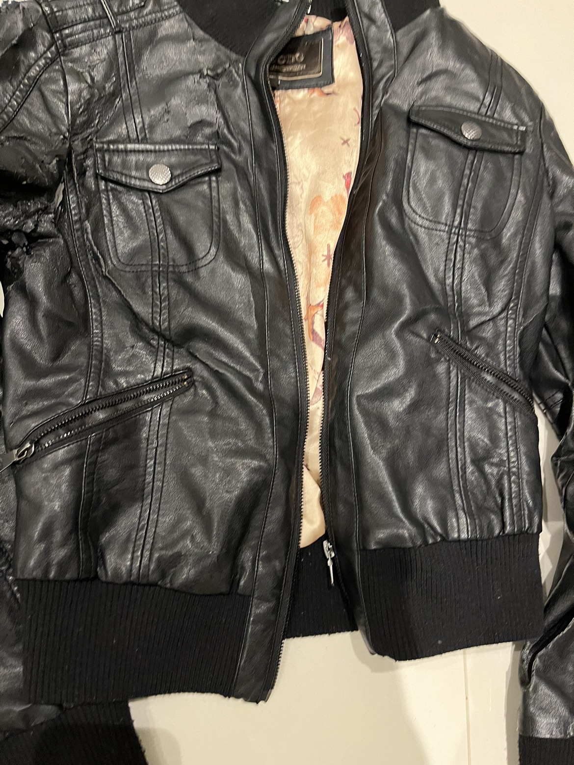 #Freecycle Vegan leather bomber S - photo 2