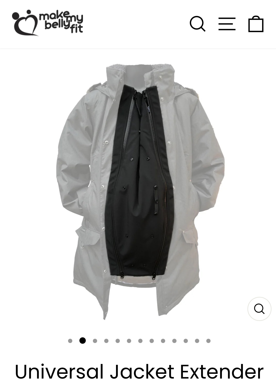 Make My Belly Fit Maternity & Babywearing Jacket Extender