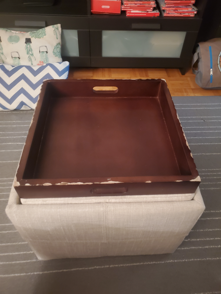 Storage Ottoman with Tray - photo 5