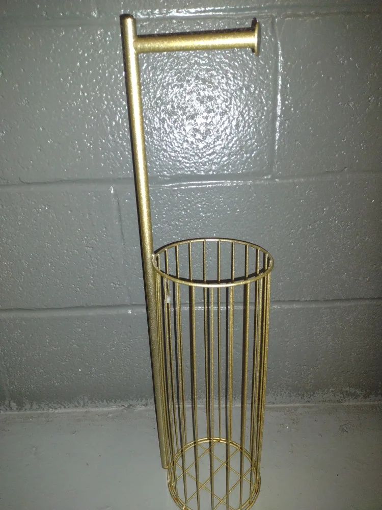 Gold Toilet Paper Holder and Storage thumbnail